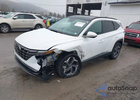 2022 Hyundai Tucson Hybrid Limited z USA, uszkodzony, nr VIN KM8JECA15NU033425